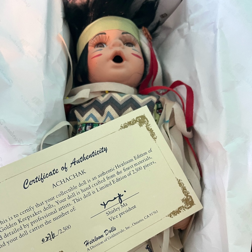 Porcelain Indian doll